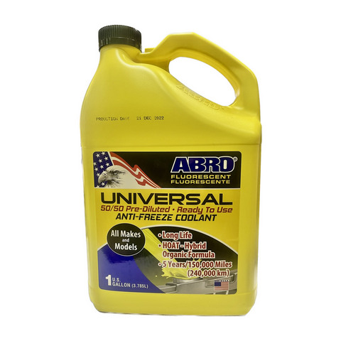 ANTICONGELANTE (COOLANT) ABRO FLUORESCENTE AMARILLO 