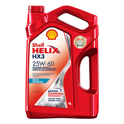 SHELL HELIX HX3 HIGH MILEAGE 25W60